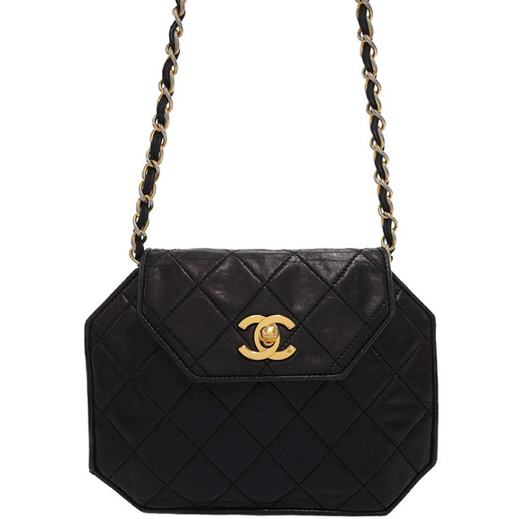 Chanel Matelasse Mini Chain Shoulder Bag Black - Picture 1 of 9